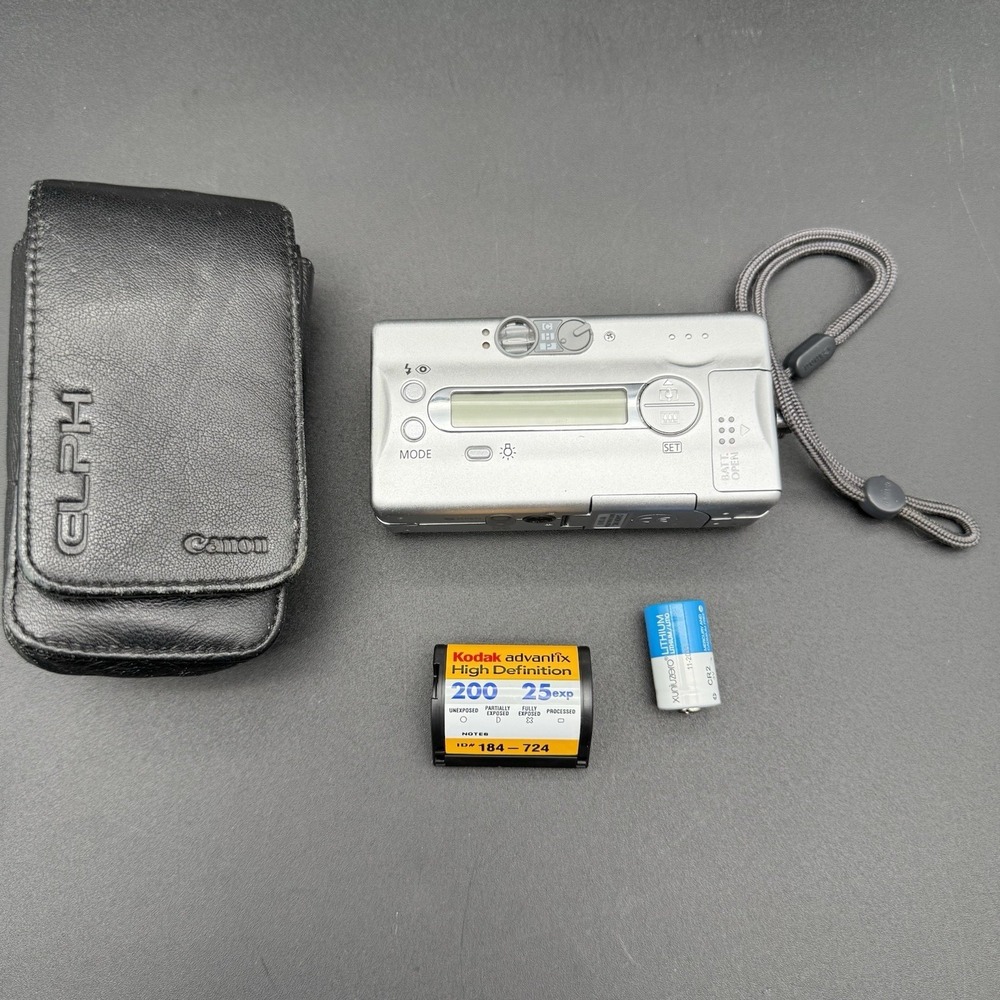 Canon Camera ELPH Z3 APS Tested Compact Film 2x Zoom Point & Shoot w/ Case, film